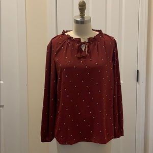 Ann Taylor Loft Peasant Blouse NWT SP